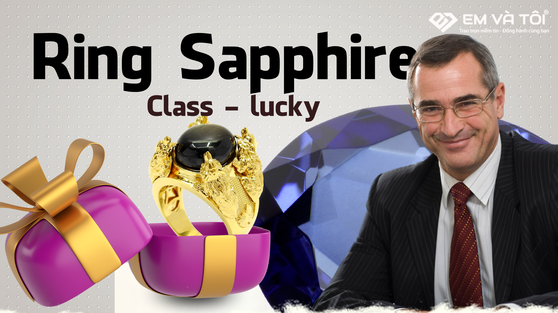 Ring sapphire emvatoi